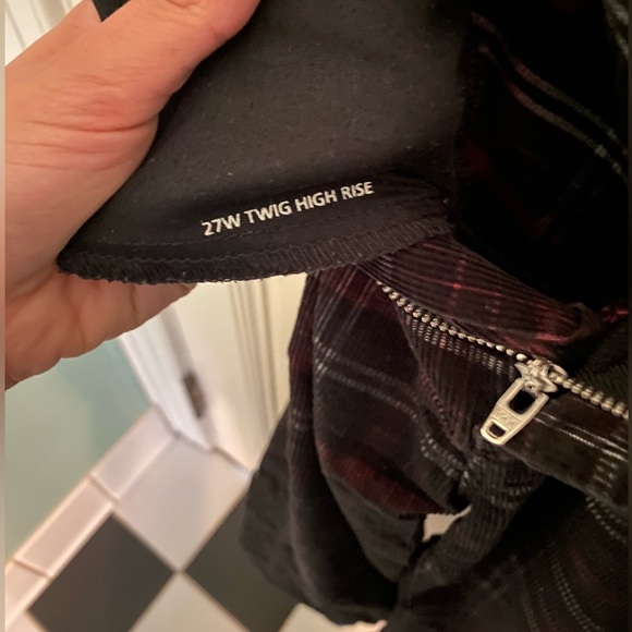 urban outfitters plaid corduroy pants - Picture 3 of 4